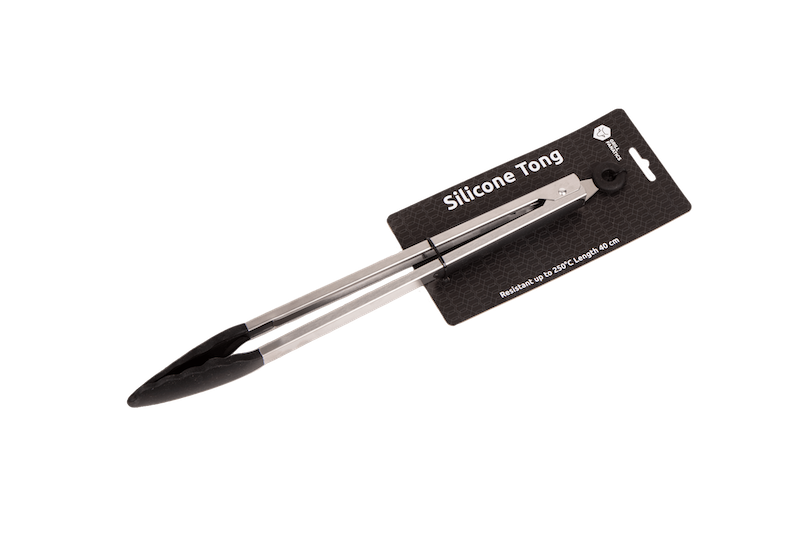 [EDB-001531] Grill Fanatics- BBQ tang - RVS met siliconen bekken - 40cm